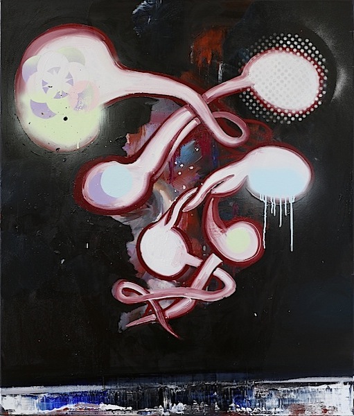 Rayk Goetze: Das Gerücht, 2016, oil and acrylic on canvas, 130 x 110 cm

